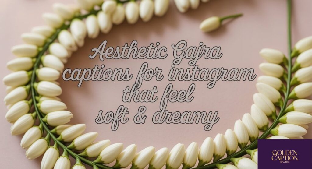 Aesthetic Gajra Captions for Instagram That Feel Soft & Dreamy